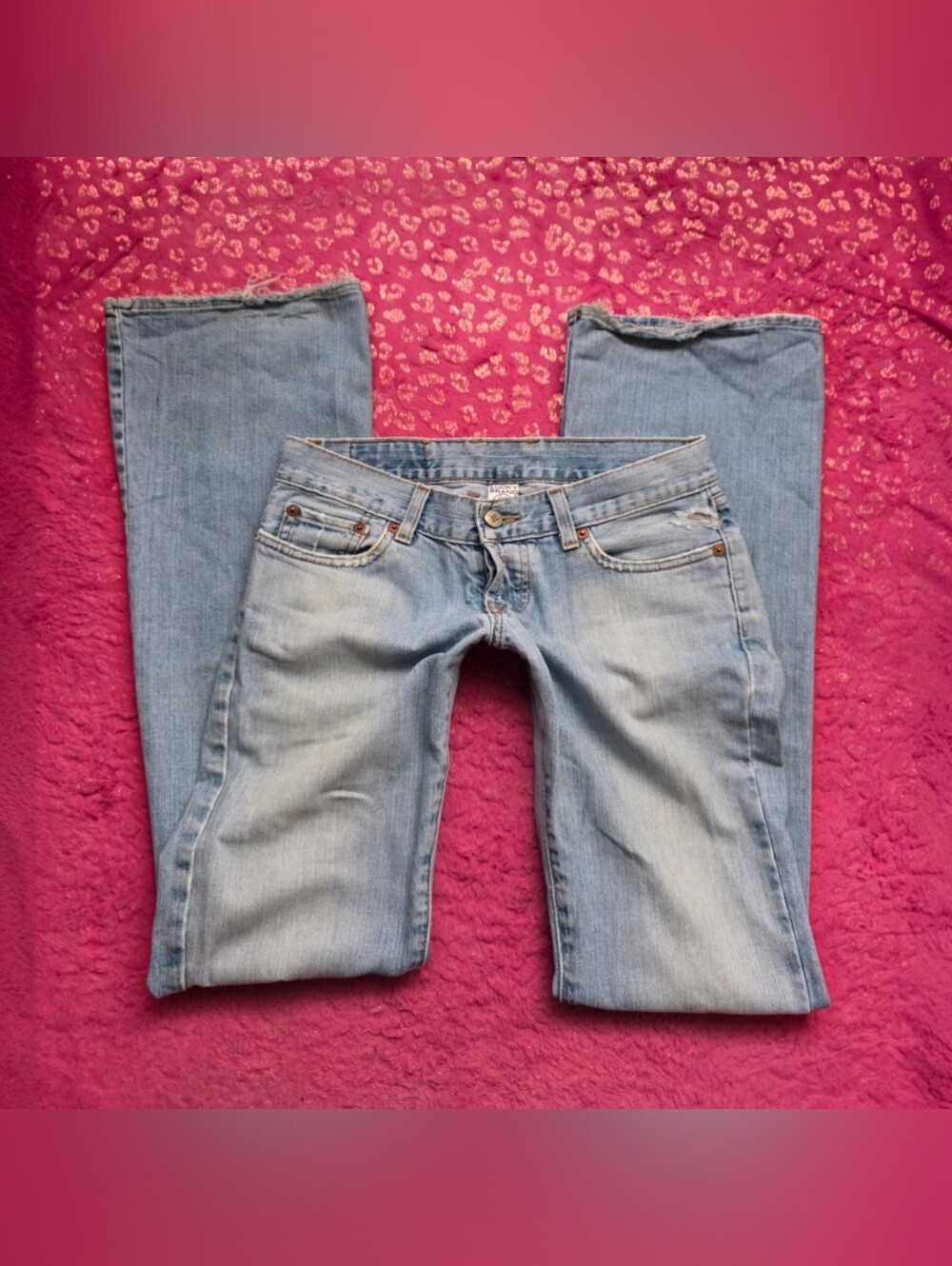 2000s Lucky Brand low rise blue bootcut jeans Y2k Size 0/25